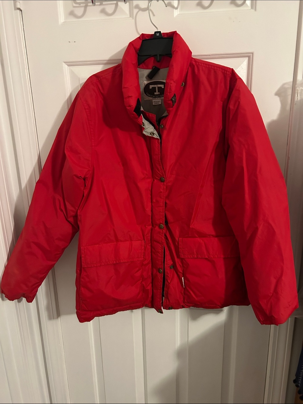Women's Red Puffer Jacket — Classic Insulated Coat